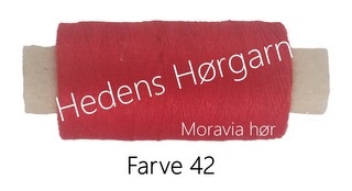 Moravia Hør 50/4 farve 42 Rød